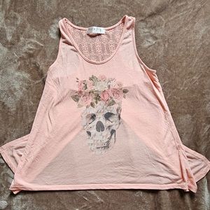 Wound up skull tank Size s